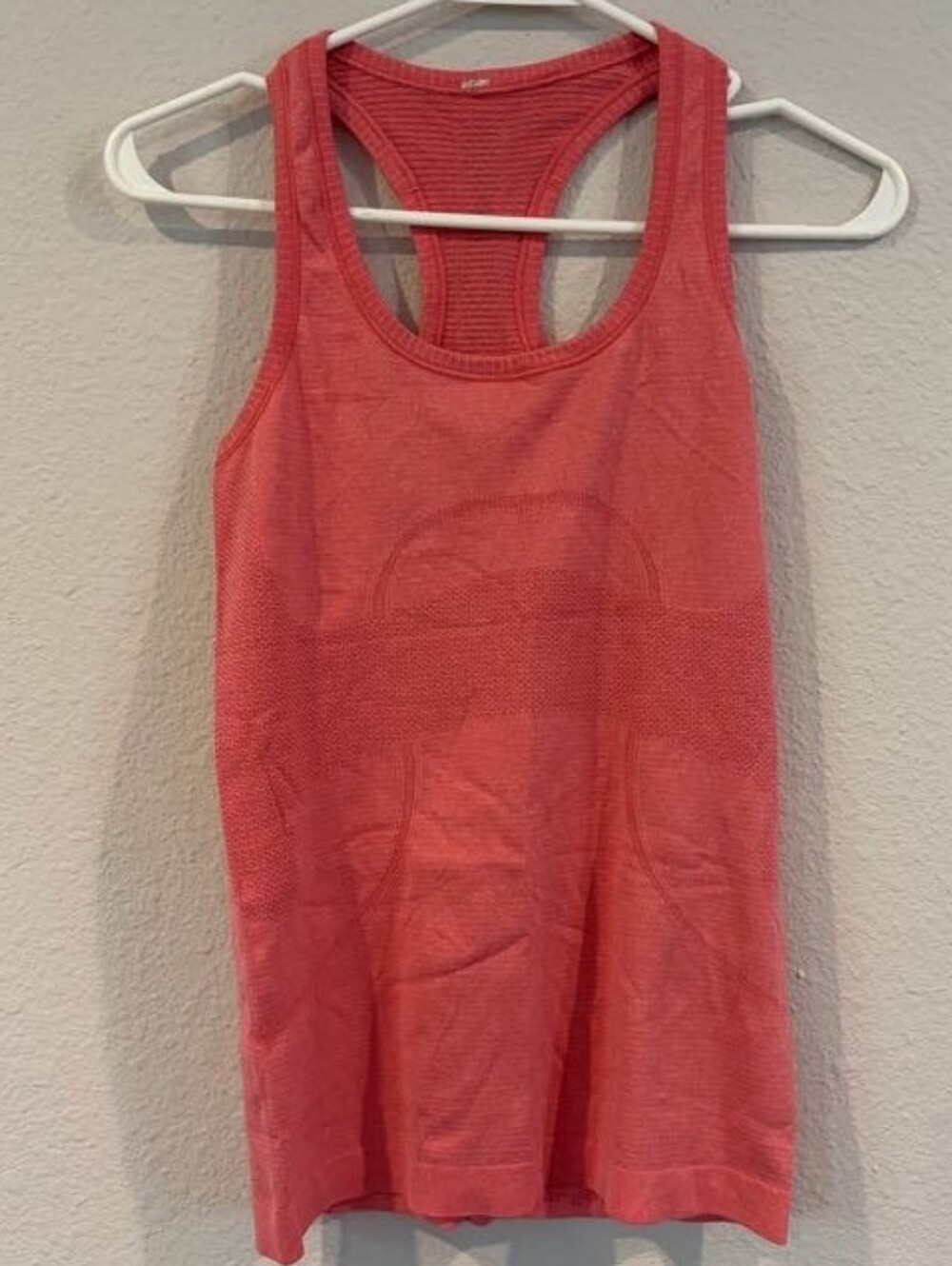 Lululemon Womens Classic Casual Athletic Running Pink Swiftly Tank Top Size 4